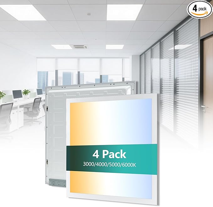 VocgoUU 2x2 LED Flat Panel Light, 4 Pack, Selectable 30W/40W/50W, by VocgoUULighting