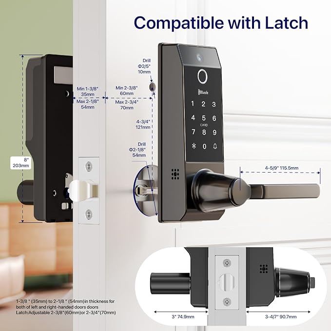 Smart Lock Ring Doorbell Fingerprint Deadbolt - Image 2