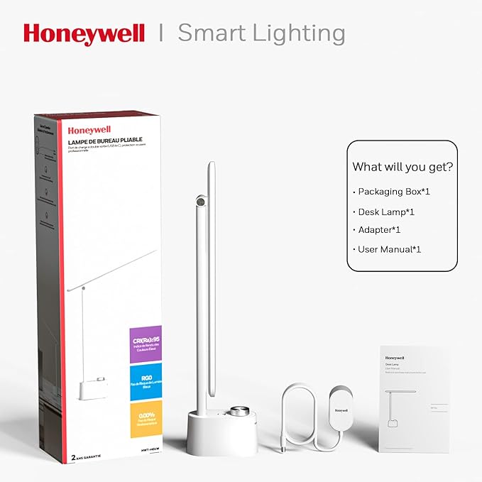 Honeywell LED Desk Lamp with USB Charging Ports - Image 6