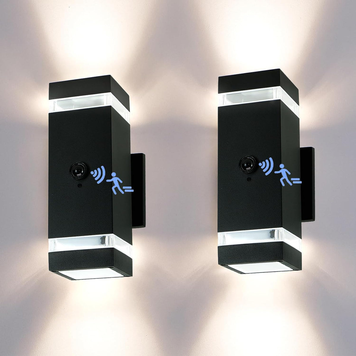 iYogaled Motion Sensor Outdoor Wall Lights