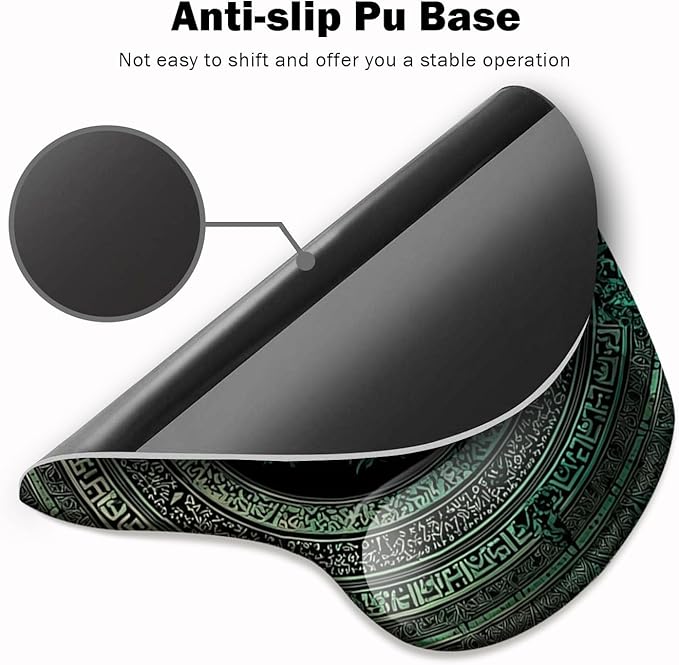 Ergonomic Mouse Pad with Wrist Support, Mouse Pad with Wrist Rest and Coaster - Image 3