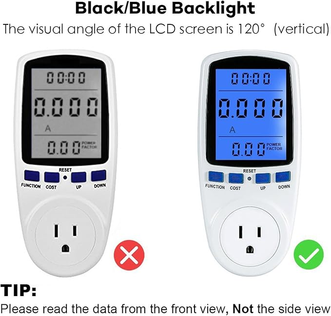 Klanata LCD Display Digital Power Meter, Voltage Monitoring - Image 6