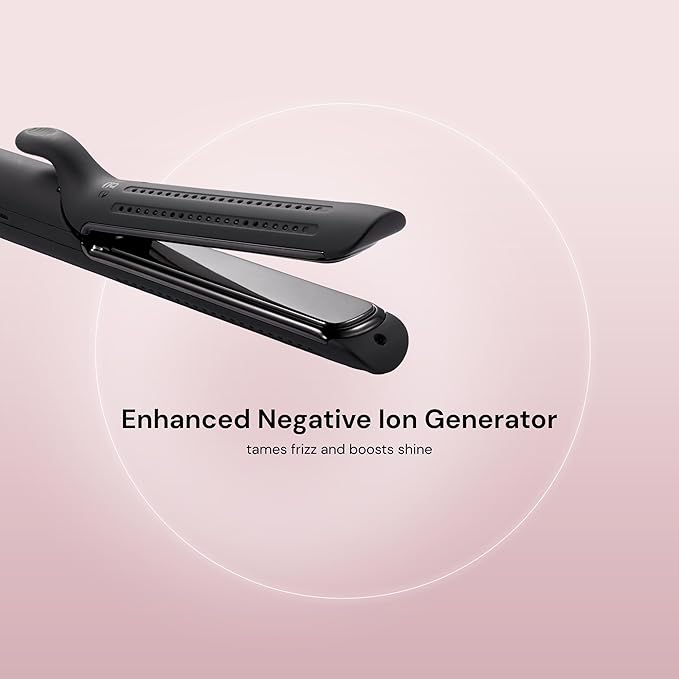 L'ANGE HAIR Le Duo Edge 360° Airflow Titanium Styler Blush | 2-in-1 Flat Iron - Image 6