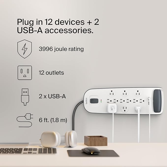 Belkin USB Power Strip Surge Protector - Image 2