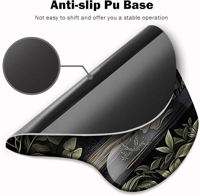 Ergonomic Mouse Pad with Wrist Support, Mouse Pad with Wrist Rest and Coaster - Image 3