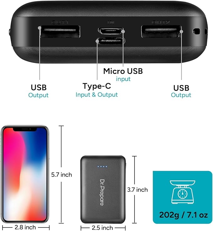 DR.PREPARE 10000mAh Heated Vest Battery Pack - Image 2