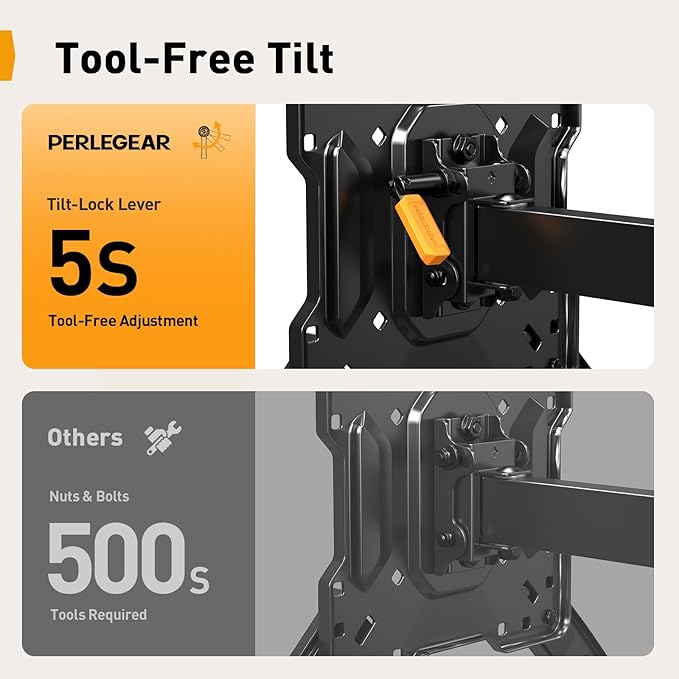 Perlegear Long Arm TV Wall Mount - Image 7
