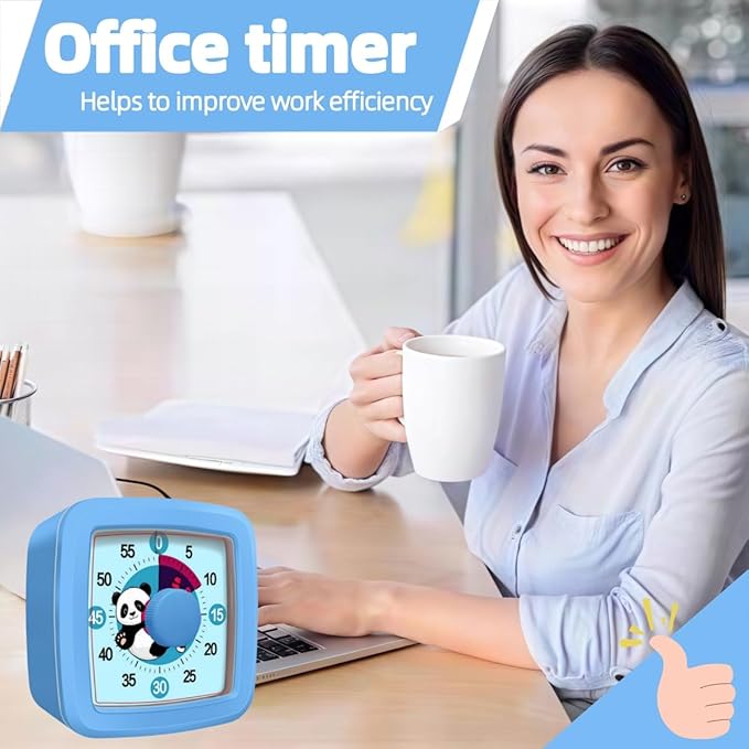 Visual Timer for Kids and Adults, 60-Minute Countdown Timer for Classroom & - Image 6