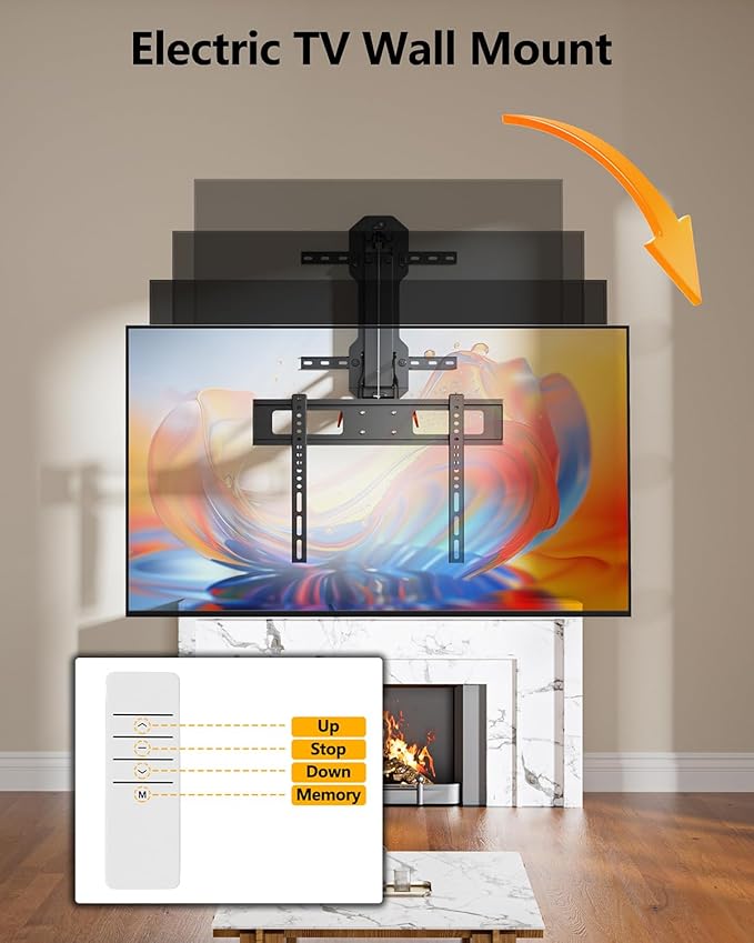 FORGING MOUNT Motorized Fireplace Pull Down TV Mount - Image 5