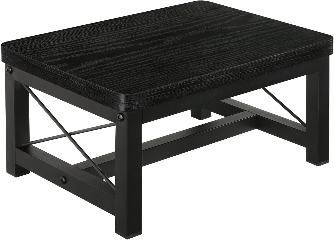 YINMIT Wooden Step Stool for Adults, 8 Inch Bed Step Stool for High Beds | Heavy Duty Stool, Reinforced Steel Frame,1" Thick Wood Platform, Non-Slip Rubber Feet, for bedrooms, bathrooms and kitchens