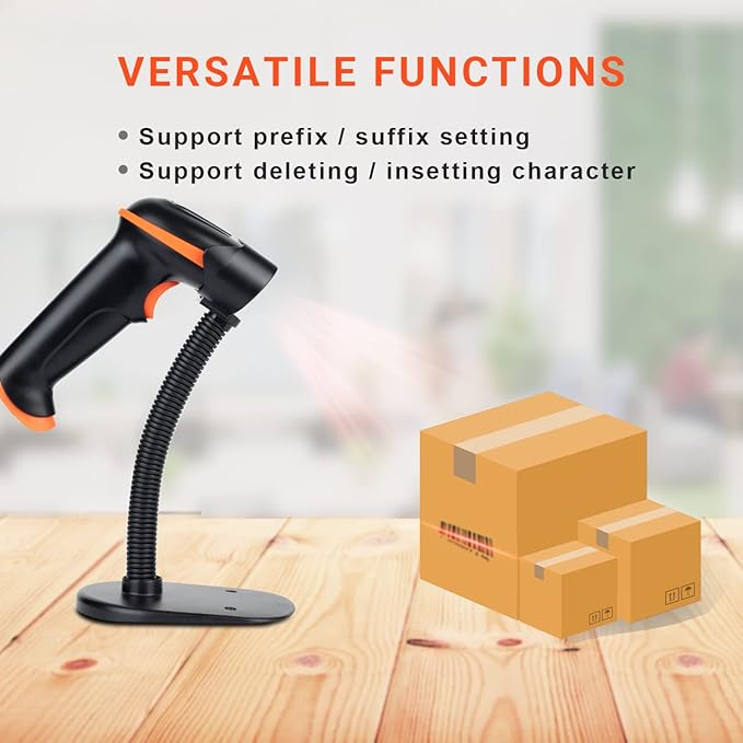 Tera Barcode Scanner Wireless 1D Laser Cordless Barcode Reader - Image 6