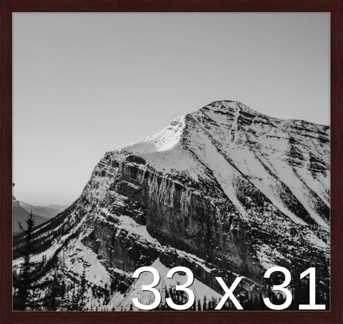 Frame It Easy 33 x 31 Merlot Wood Frame by FrameItEasy