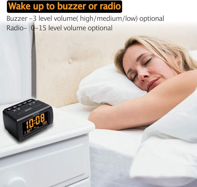 DreamSky Alarm Clock Radios for Bedrooms - Image 4