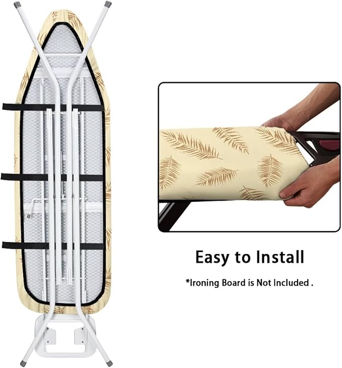 ZCFYGDX Ironing Board Covers, Elastic Edge 3 Bottom Nylon Buckle Straps - Image 4