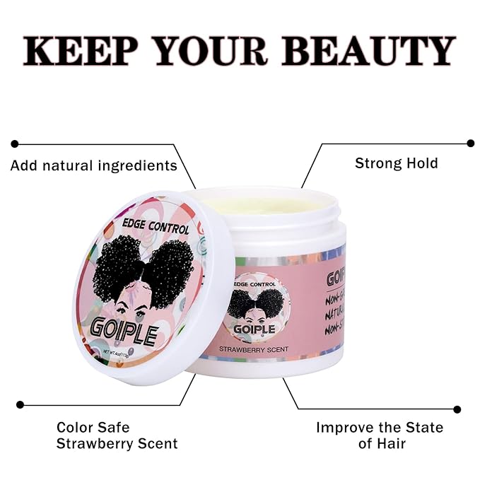 WOZUTUNT Edge Control Wax, Hair Styling Product, Strong Hold Non-greasy Edge - Image 2