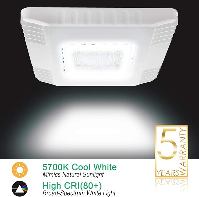 LED Gas Station Canopy Light, 150W Carport Ceiling Light 5700K, Surface Mount - Image 2