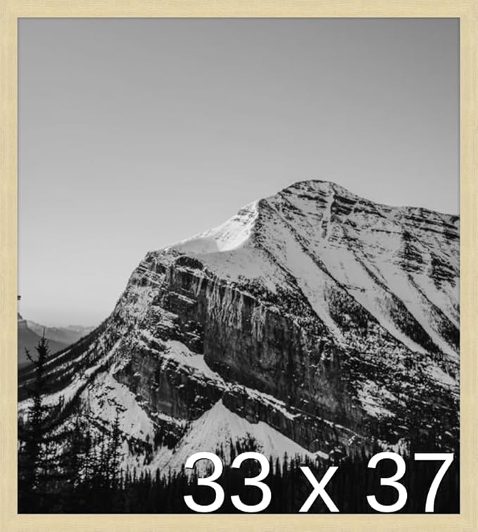 Frame It Easy 33 x 37 Wheat Wood Frame by FrameItEasy