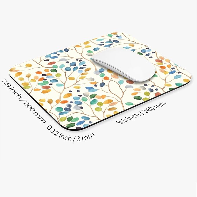 Armanza Square Mouse Pad Colorful Forest, Personalized Premium-Textured Custom - Image 2