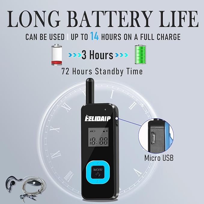 ELIDAIP T-M1 Super Mini Walkie Talkies - Image 5