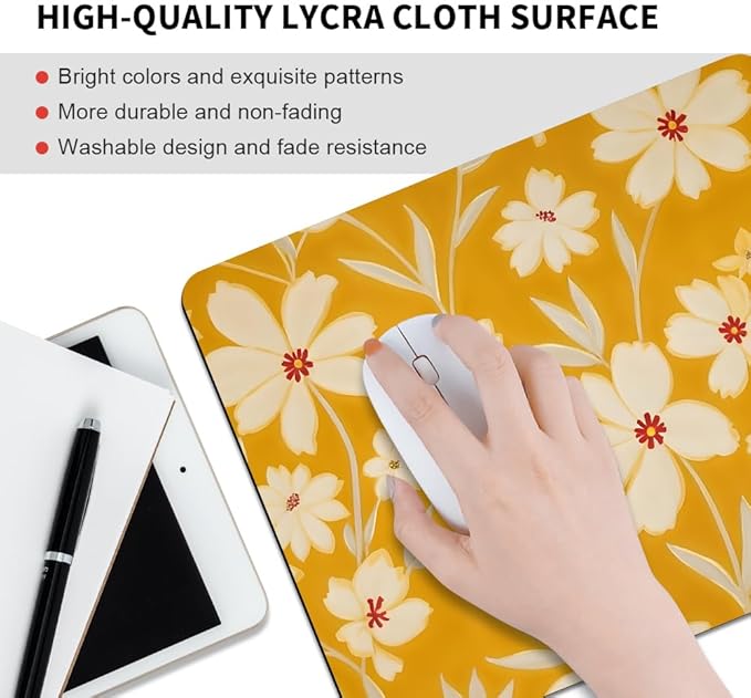 Sunday Market Square Mouse pad, Waterproof, Anti Slip Rubber Base, Computer - Image 3
