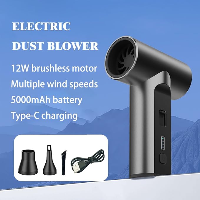 VORMIVIOT Compressed Air Duster 110000 RPM Electric Air Duster, Reusable no - Image 2