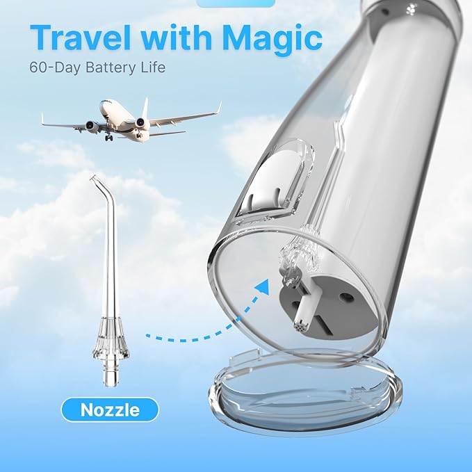 Water Flosser for Teeth, Cordless Oral Irrigator Portable Dental Cleaner Picks - Image 6