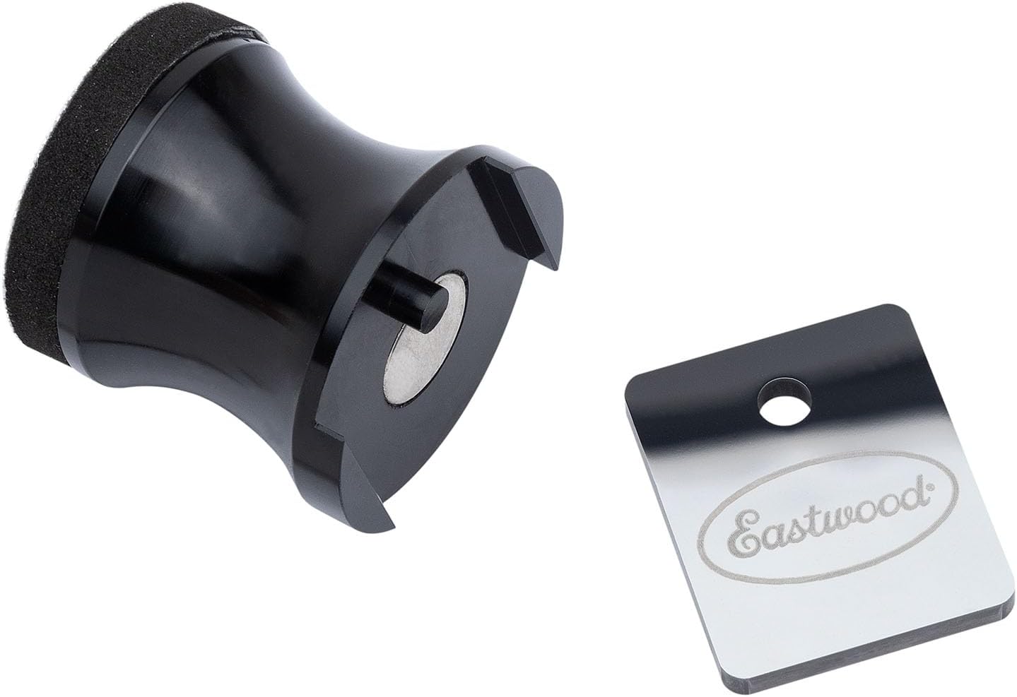 Eastwood Tungsten Denibbing Blade File Tool | 2-in-One Automotive Paint Stripper and Sanding Pad Block for Removing Dust, Paint Imperfections, or Stains | Ultra Portable with Ergonomic Holder