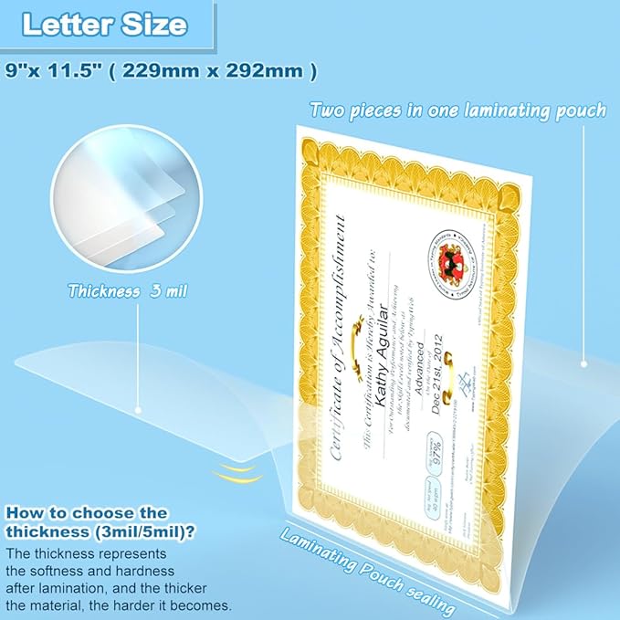 Laminating Sheets, Universal Lamination Paper - Image 2