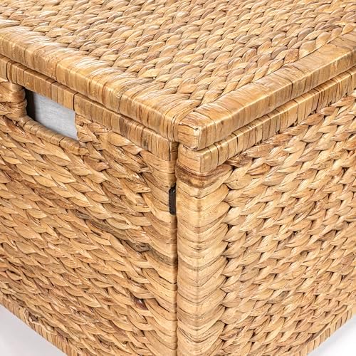 happimess hpm9005a anada wicker weave 30" storage trunk, package contents