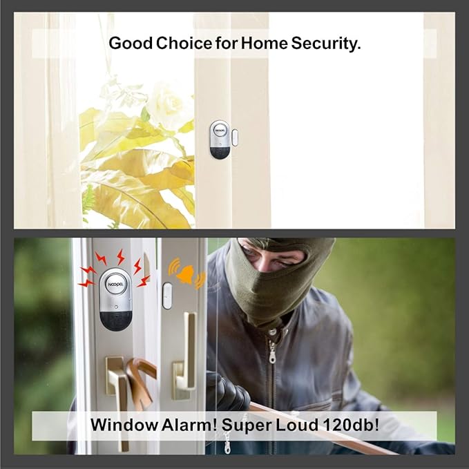 Door Alarms for Kids Safety, 6 Pack 120dB Pool Alarm Sensor for Doors and - Image 6