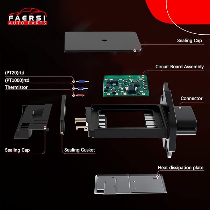 FAERSI Mass Air Flow Sensor Meter MAF 22680-7S000 AF10141 - Image 3