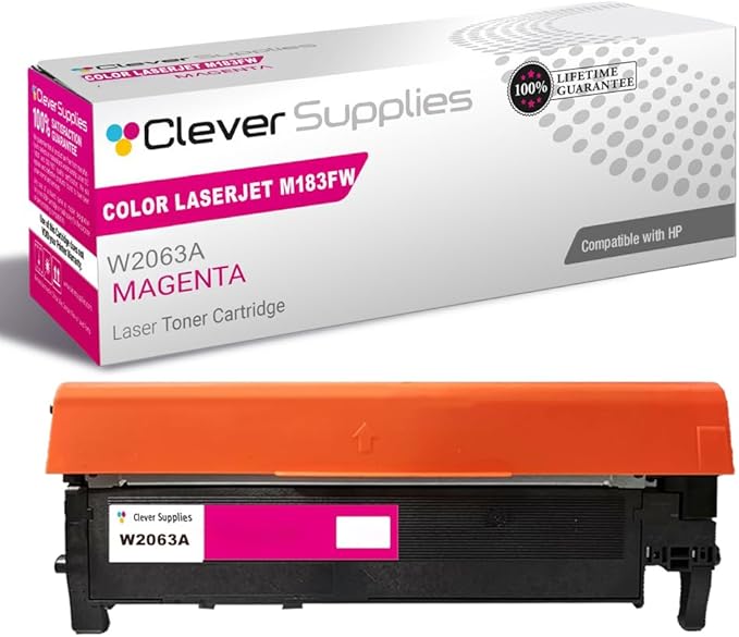 CS Replacement Compatible with HP M183FW Toner Cartridge W2313A to use with by CleverSupplies