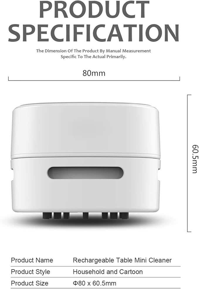 ODISTAR Desktop Vacuum Cleaner, Mini Table dust Sweeper Energy Saving, High - Image 2