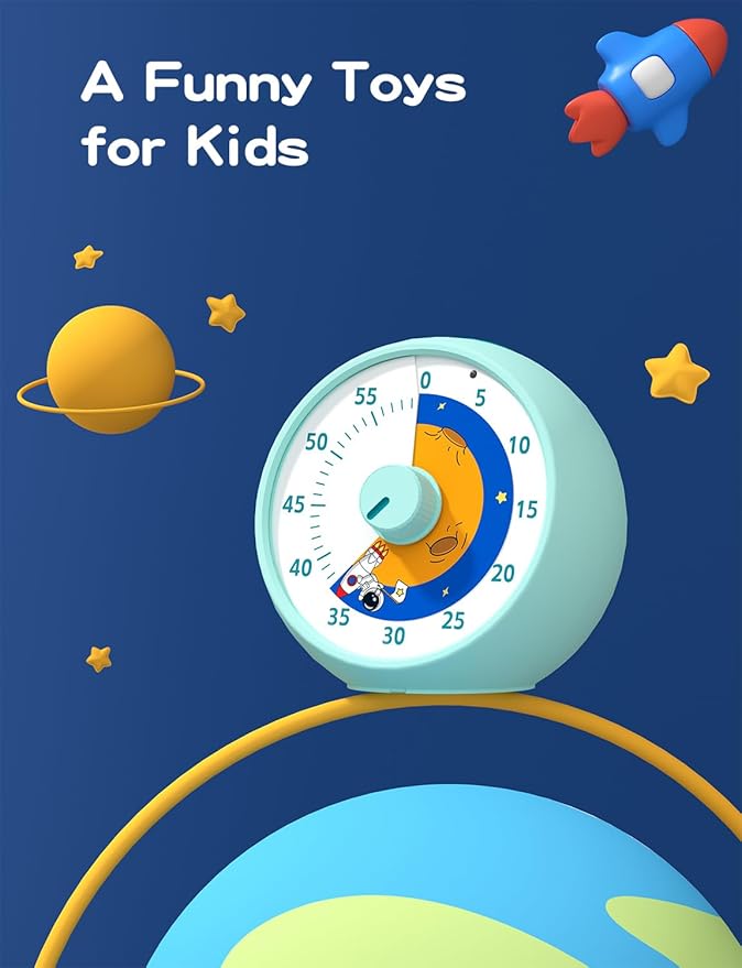 Visual Timer for Kids, 60-Minute Countdown Timer for Classroom Office Kitchen - Image 3