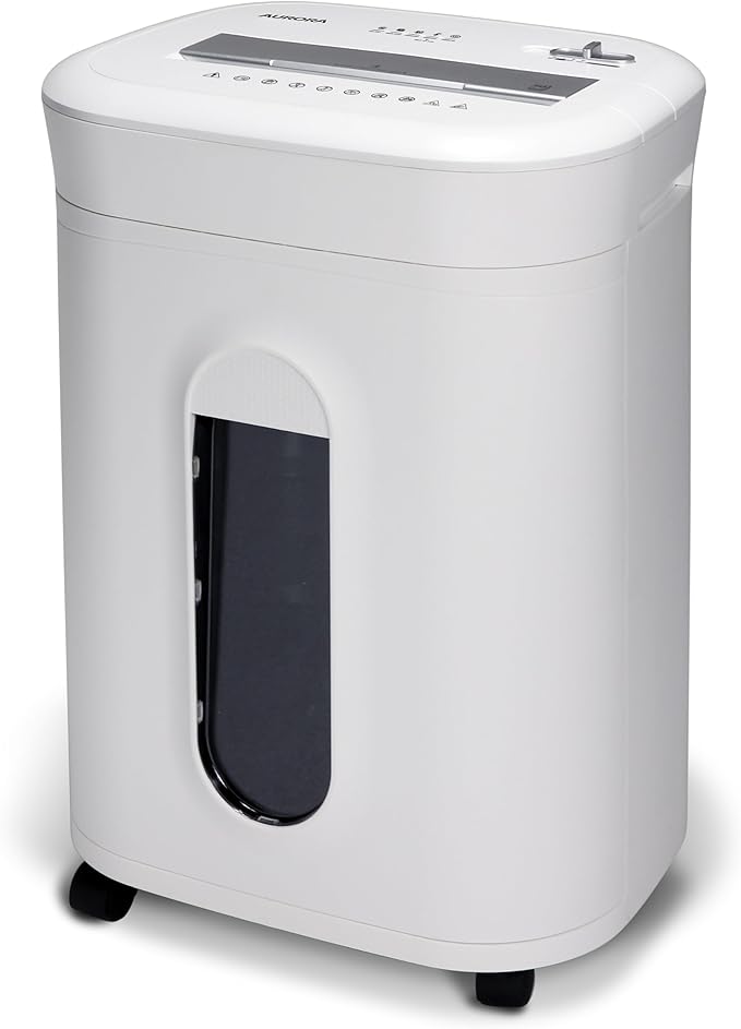 Aurora High-Security 10-Sheet Micro-Cut Paper and Credit Card Shredder - Image 7