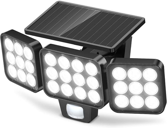WdtPro Solar Lights Outdoor Waterproof 1 Pack, 3500LM Super Bright Motion by WdtPro