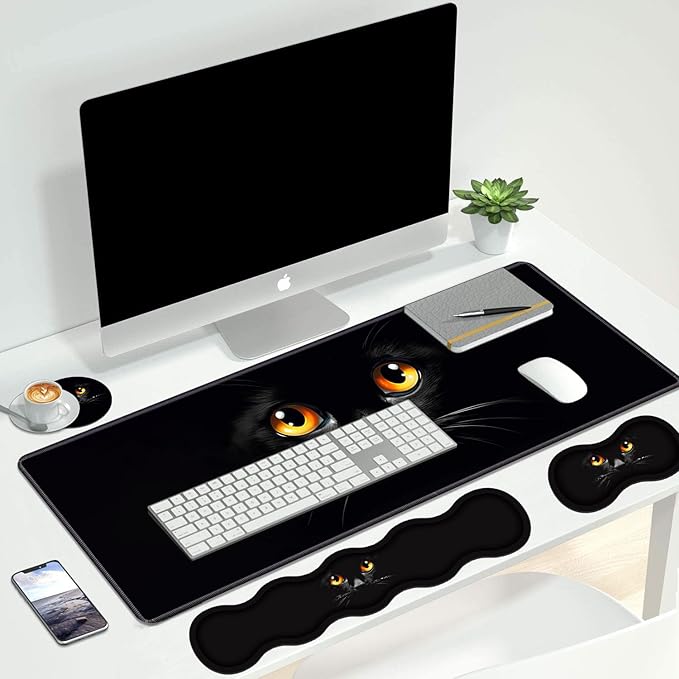 4 in 1 Ergonomic Keyboard Wrist Rest & Mouse Pad Wrist Rest Set, Large XXL - Image 7