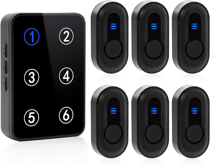 Wireless Caregiver Pager Call Button Nurse Call System 500Ft Range by SANJIEGuardSecurity