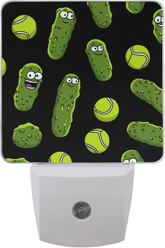 Pigsaly Led Night Light Cartoon Pickle Ball Night Light Plug in Wall Lamp Smart by Pigsaly