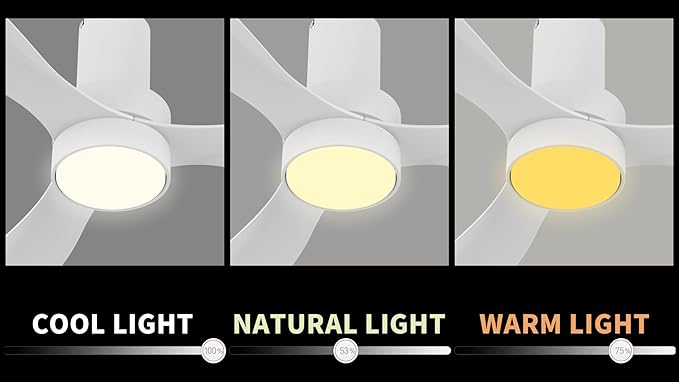 SMAAIR 52" Smart Flush Mount Ceiling Fans - Image 4
