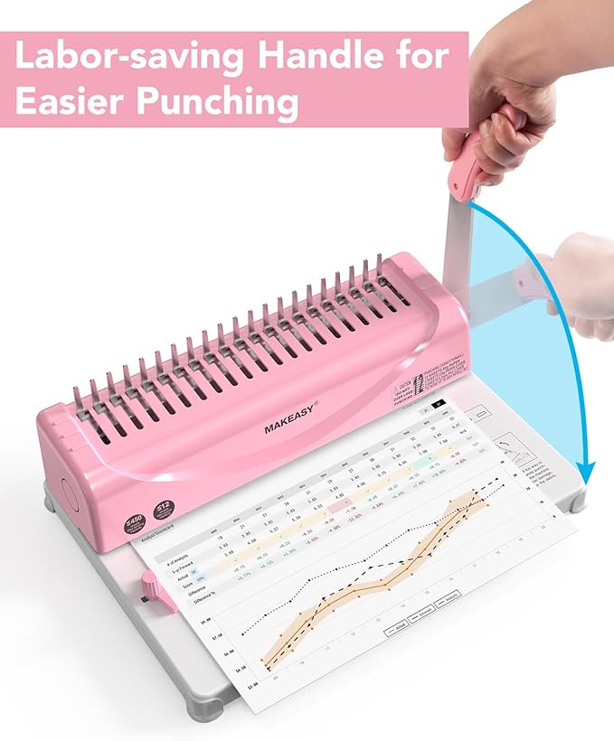 MAKEASY Binding Machine, Comb Binding Machines - Image 4