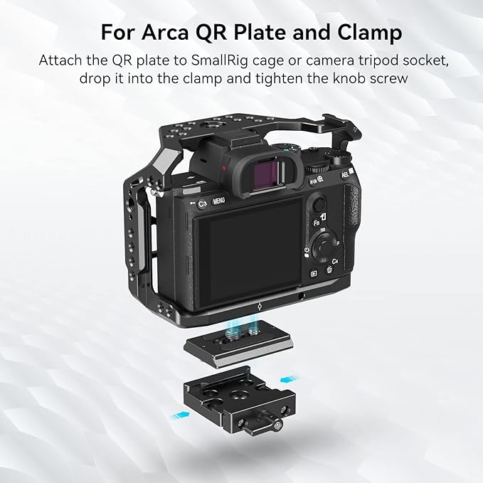 SMALLRIG DSLR and Mirrorless Quick Release Clamp and Plate - Image 2