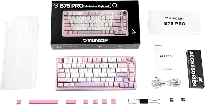 YUNZII B75 PRO Wireless Mechanical Keyboard, 75% Layout - Image 9
