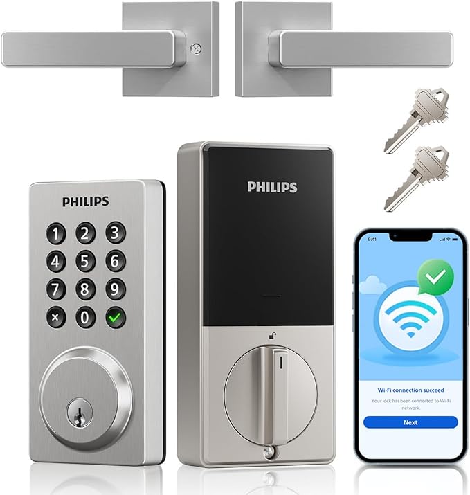 Philips Wi-Fi Smart Door Lock, Keyless Entry Door Lock by Philips