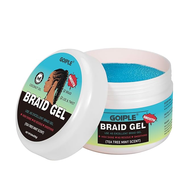 Braid & Loc Gel Good for Twist, Edge No Flake Extra Hold High Shine Braiding - Image 8