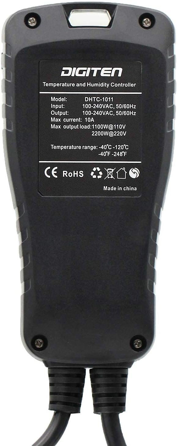 DIGITEN DHTC-1011 Temperature and Humidity Controller Outlet Plug in Thermostat - Image 3