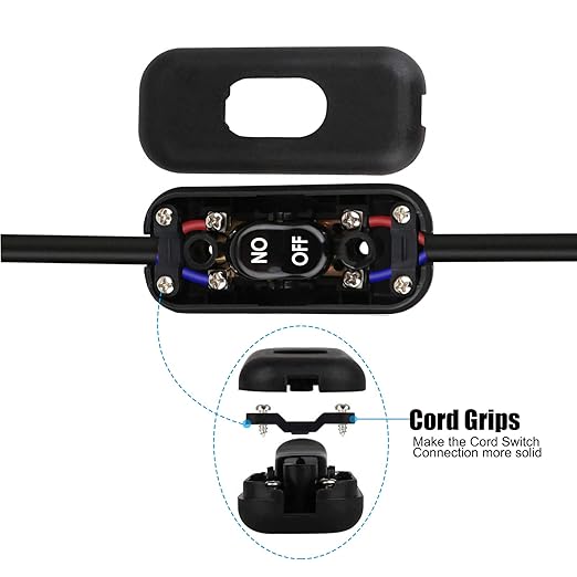 Inline Cord Switch 2 Pack, AC 250V 6A On/Off Lamp Control Appliance Switch - Image 2