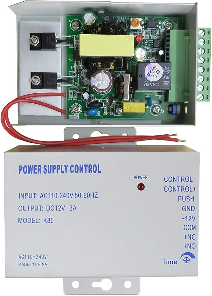 AMOCAM K80 Power Supply Control, AC 110-240V to DC 12V Power Supply - Image 3