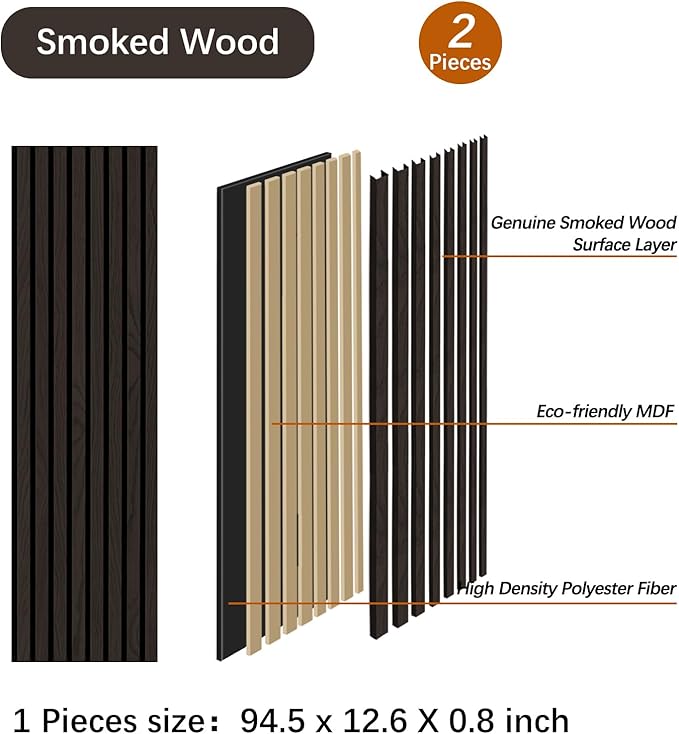 ARMURO Wood Panels for Wall, Wood Slat Wall Panel - Image 2