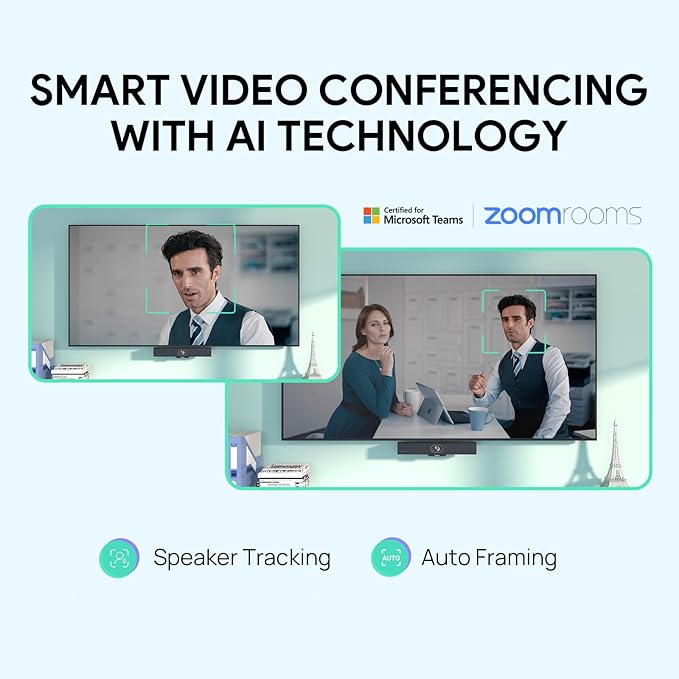 Yealink MeetingBar A10 Conference Room Webcam 4K 120° Wide Angle Camera - Image 3